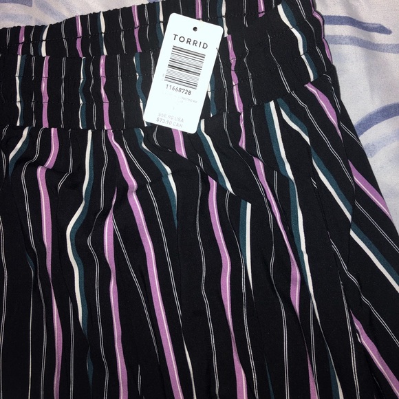 Torrid Black Stripe Maxi Skirt - Picture 2 of 4